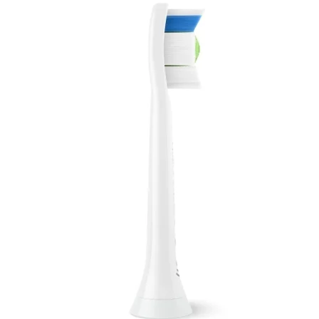 Philips Cabezal de Recambio Sonicare Optimal White W2 HX6062/87 - Pack 2 uds, Elimina Manchas y Placa, Compatible con Mangos de Clic